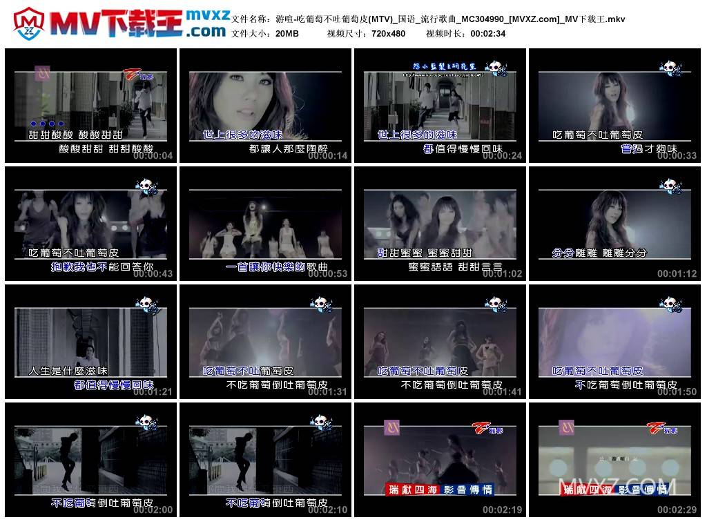 游喧-吃葡萄不吐葡萄皮(MTV)_国语_流行歌曲_MC304990